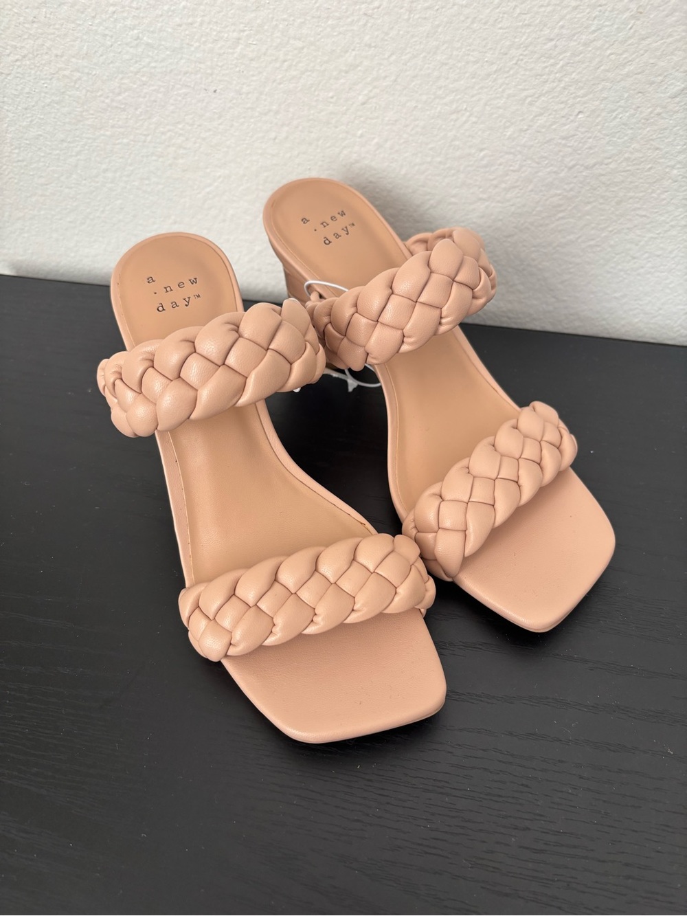 A new Day Braided Strap Block Heel Sandals - Picture 2 of 3
